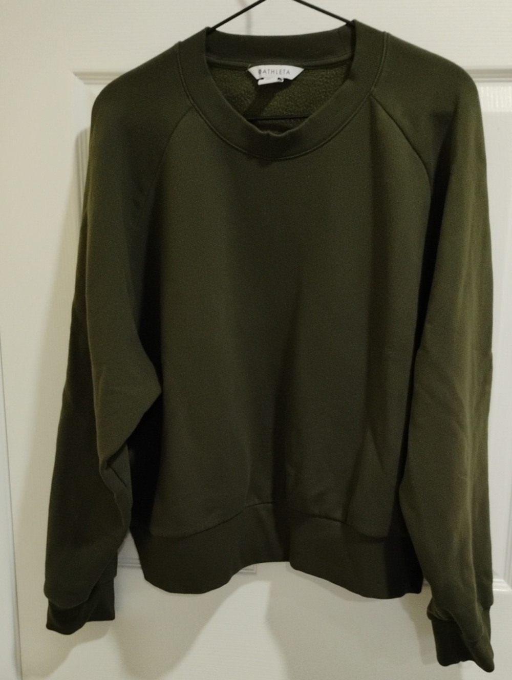 Athleta Forever Fleece Crop Crewneck Pullover